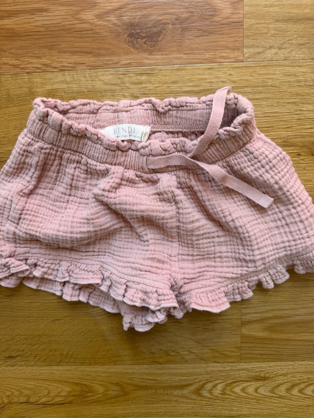 KENDI by Colored Organics Ruffle Shorts